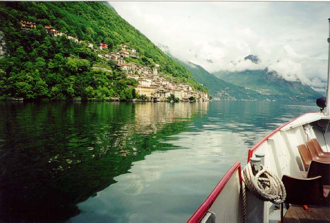 on Lugano-Gandria boat